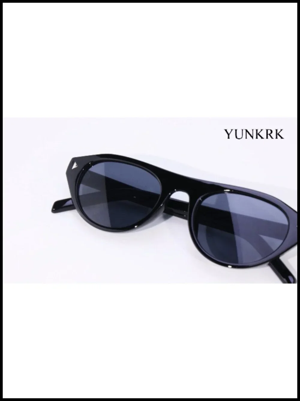 Vintage Retro Oval Cat Eye Sunglasses UV400 Protection Lightweight PC Frame